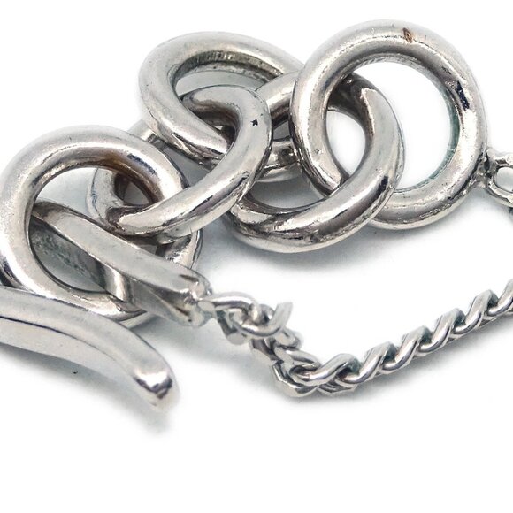 Chanel CC Chain Necklace Pendant Rhinestone Silver 04P 143652 - Picture 4 of 4